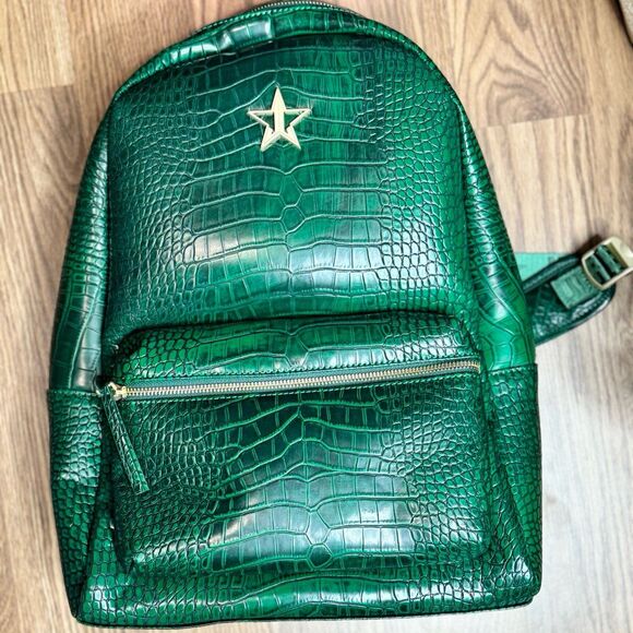 Jeffree Star Green Crocodile Backpack Retired Rare New Vaulted BNWOT NWOT - Picture 1 of 1